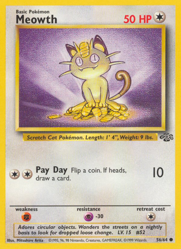 Jungle set Meowth #56/64 unlimited